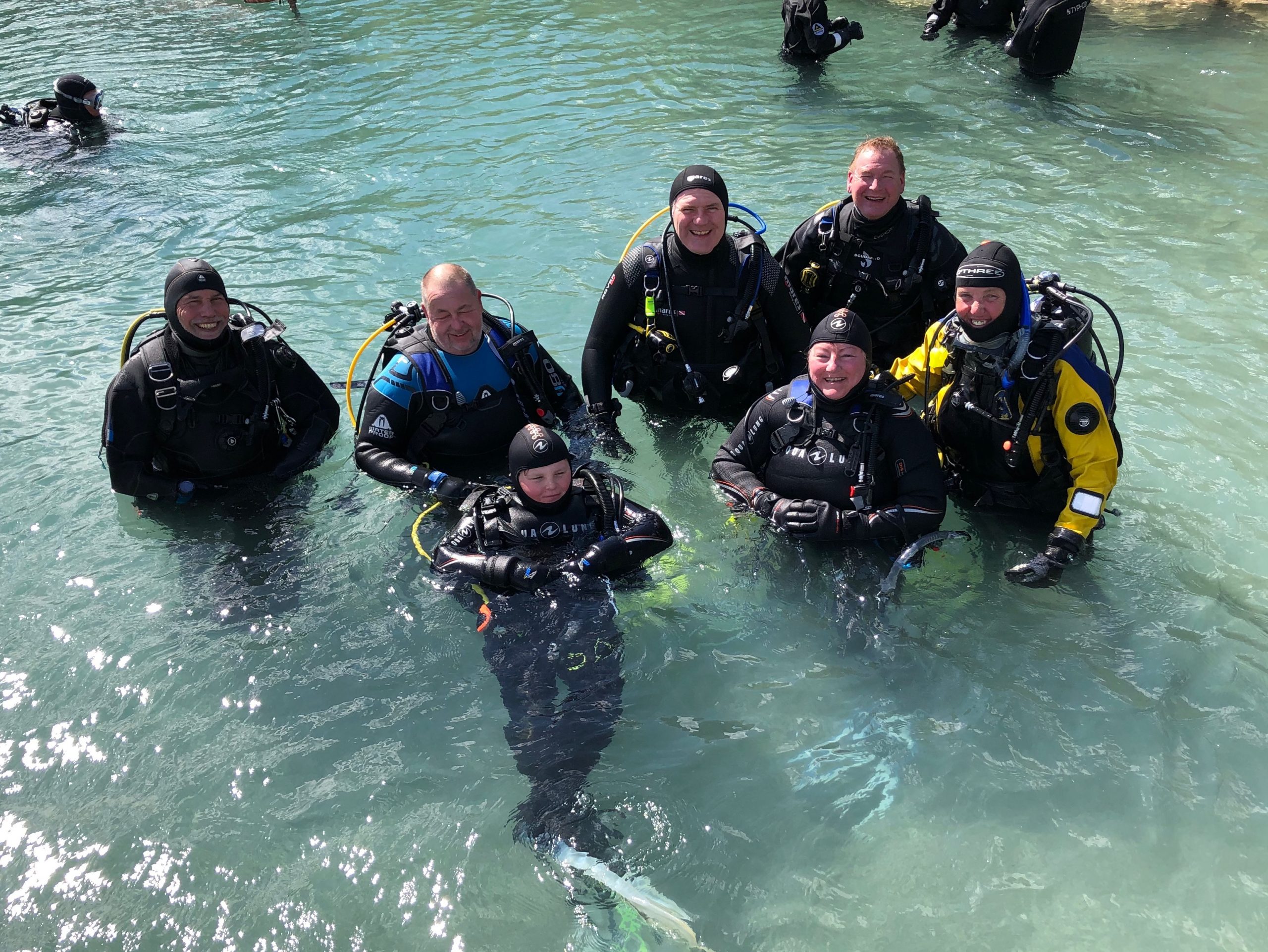 New PADI Open Water Divers at Capernwray