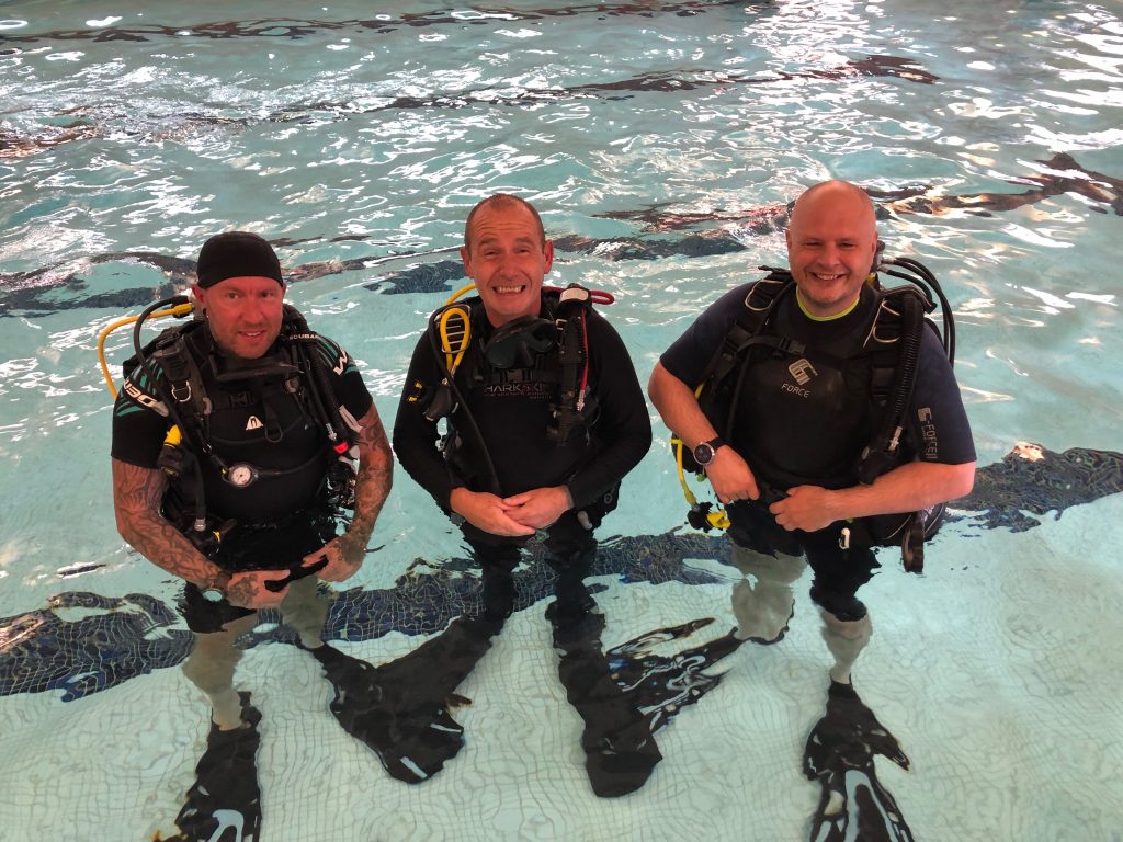 Mat enjoying his final challenge towards PADI Divemaster