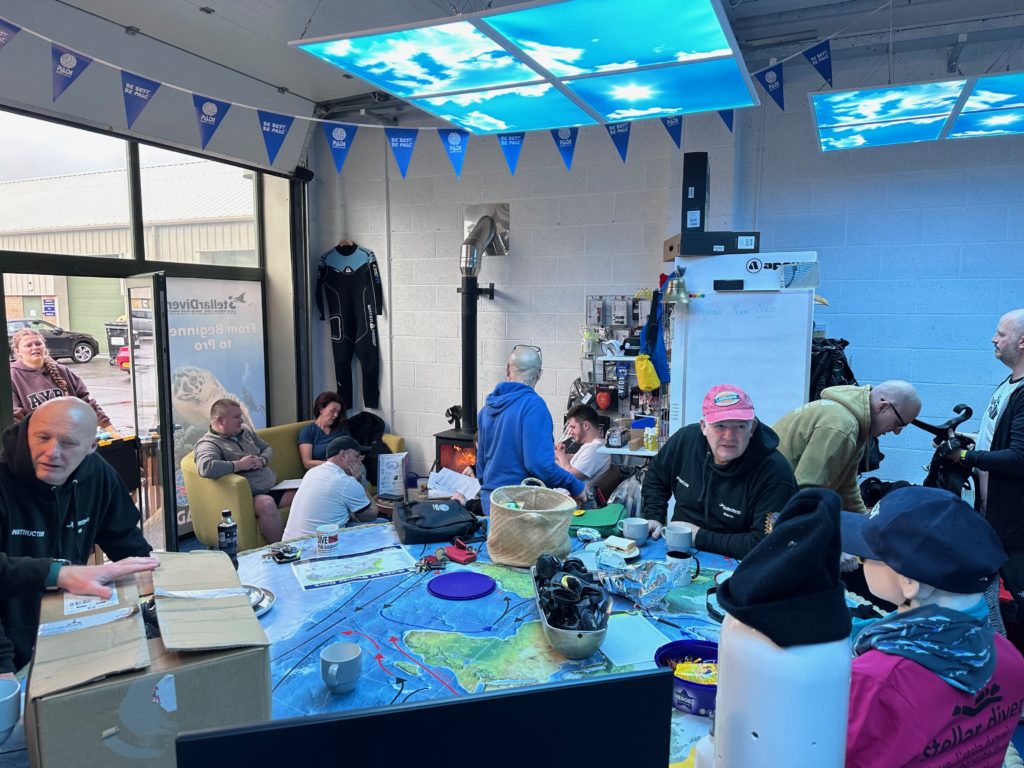 Great vibe in the scuba hub